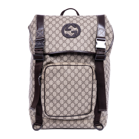 Gucci Interlocking GG Backpack - Picture 1 of 10